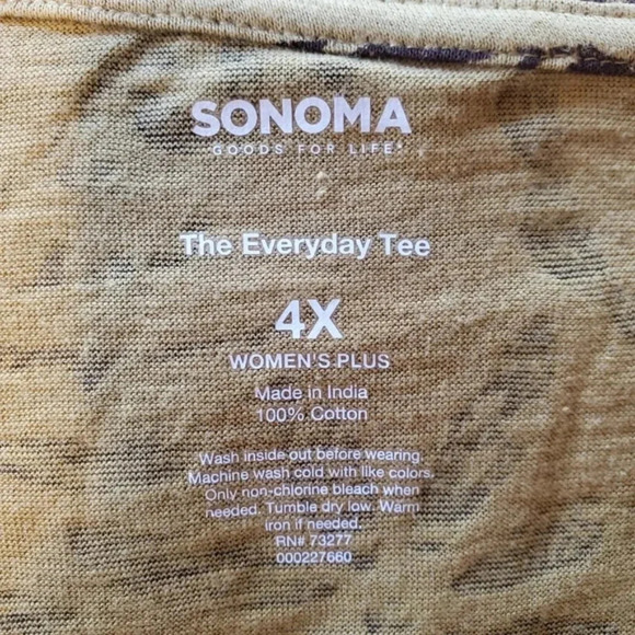 SONOMA | Everyday V-Neck Tee sz 4X - Picture 6 of 6